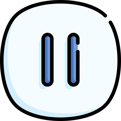 botón de pausa Special Lineal color icono