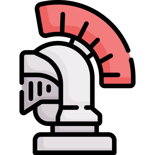 Roman helmet Special Lineal color icon