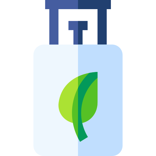 Biogas Basic Straight Flat icon