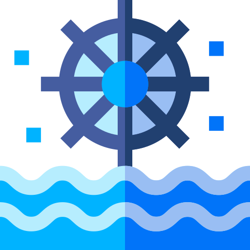 energia idroelettrica Basic Straight Flat icona