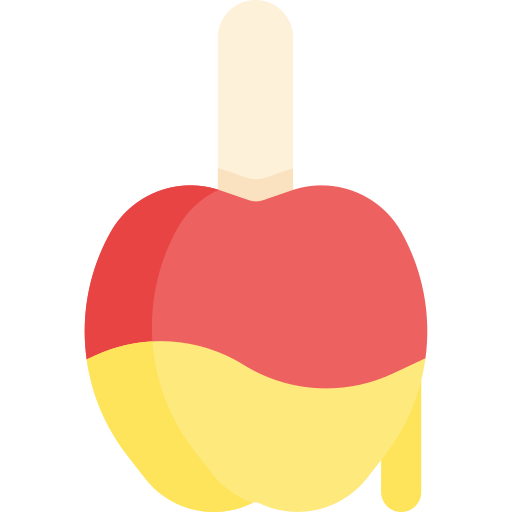gekarameliseerde appel Special Flat icoon