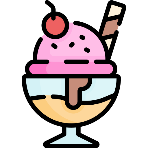 Ice cream cup Special Lineal color icon