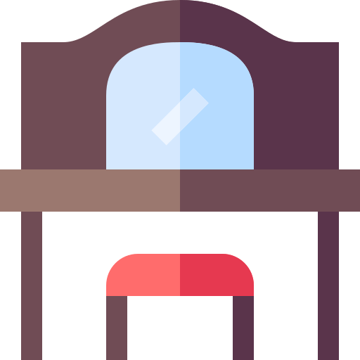 화장대 Basic Straight Flat icon