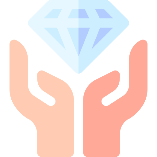 diamant Basic Rounded Flat Icône