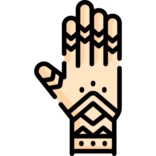ręka malowana henną Special Lineal color ikona