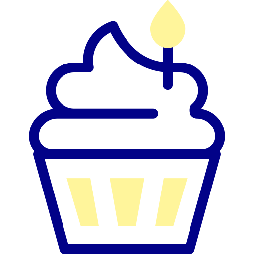 カップケーキ Detailed Mixed Lineal color icon
