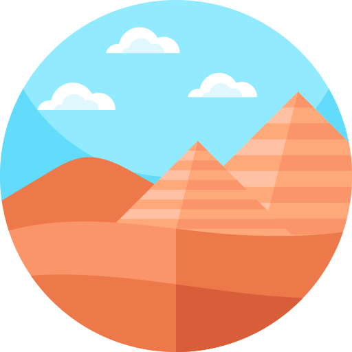 Desert Geometric Flat Circular Flat icon