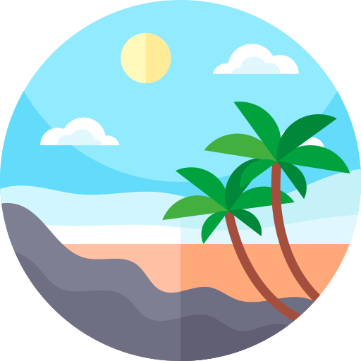 spiaggia Geometric Flat Circular Flat icona
