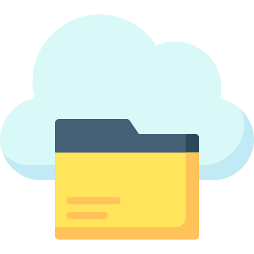 archiviazione cloud Special Flat icona