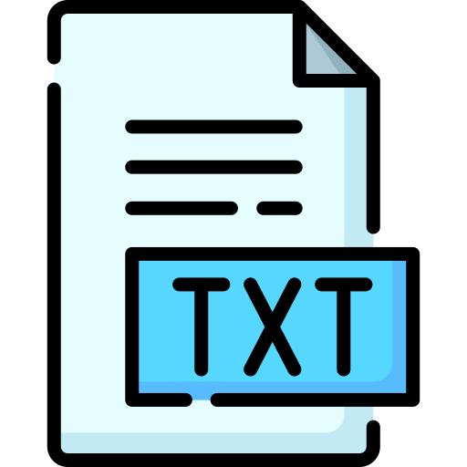 txt Special Lineal color icon