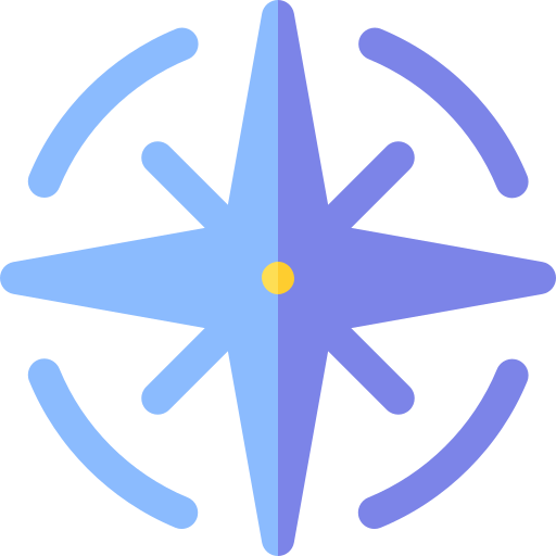 kompas Basic Rounded Flat icoon