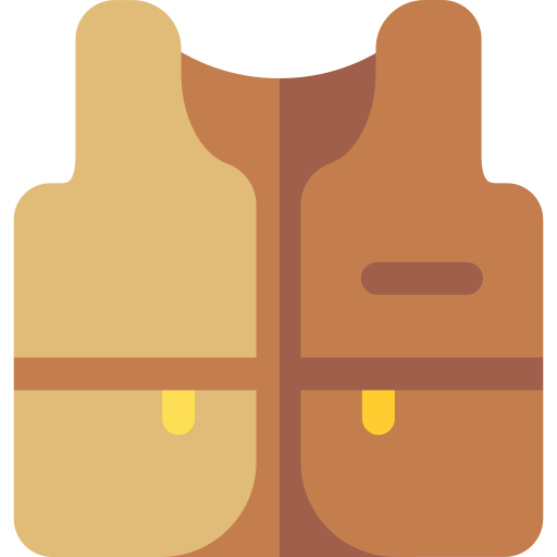 Vest Basic Rounded Flat icon