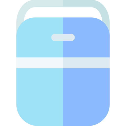 draagbare koelkast Basic Rounded Flat icoon