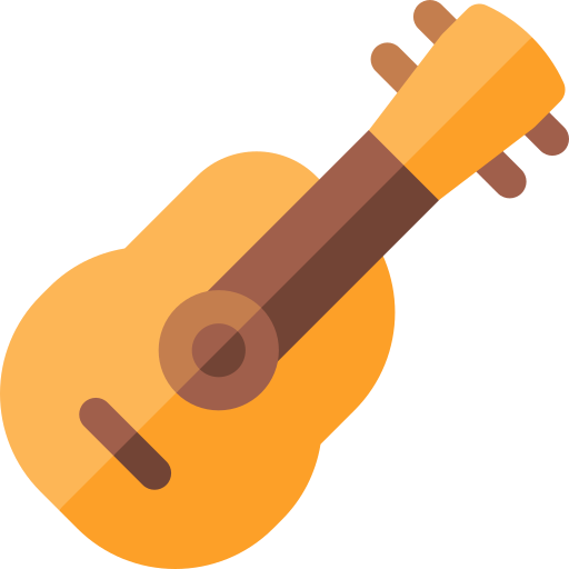 gitara Basic Rounded Flat ikona