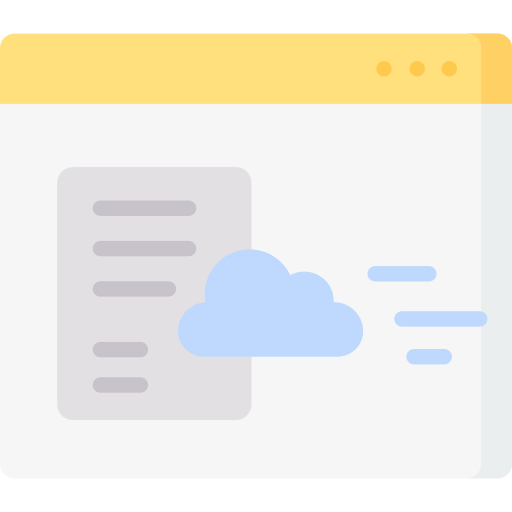 Cloud server Special Flat icon