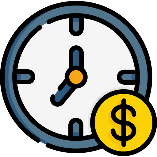 Time is money Special Lineal color icon
