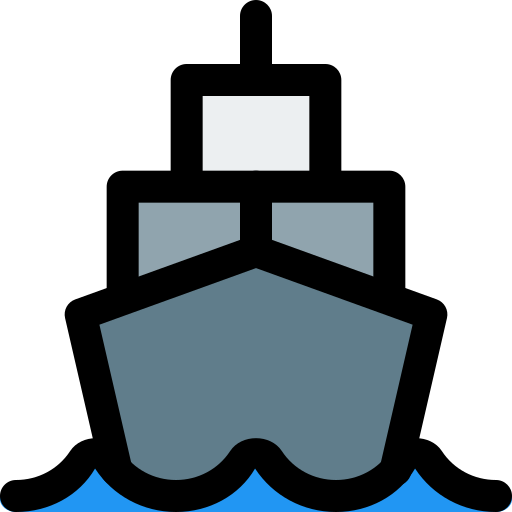 Корабль Pixel Perfect Lineal Color иконка