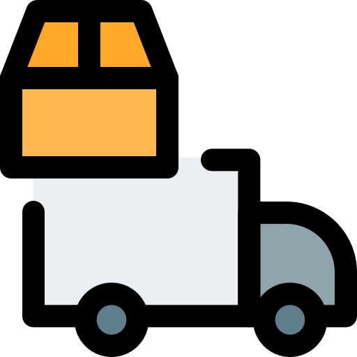 Delivery truck Pixel Perfect Lineal Color icon