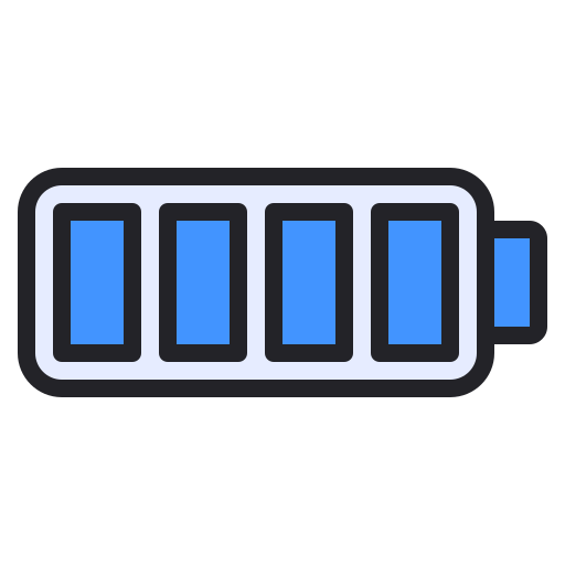 Полная батарея Generic Outline Color иконка