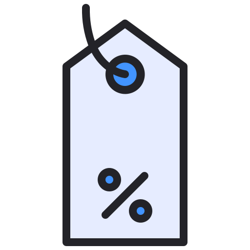 Label Generic Outline Color icon