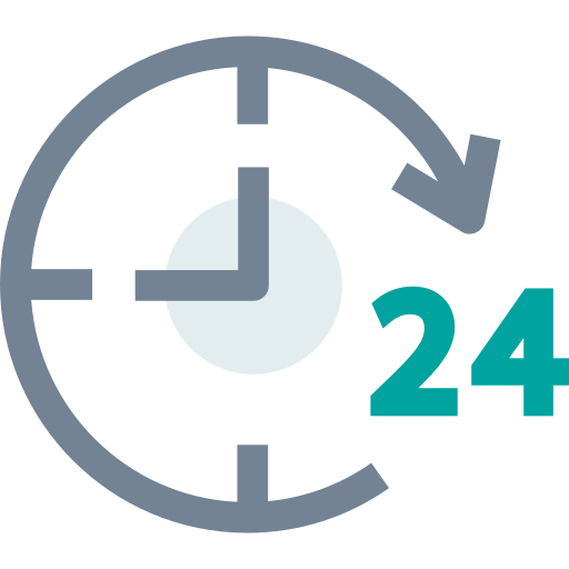 soporte 24 horas SBTS2018 Flat icono
