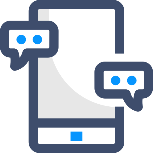 chatten SBTS2018 Blue icoon