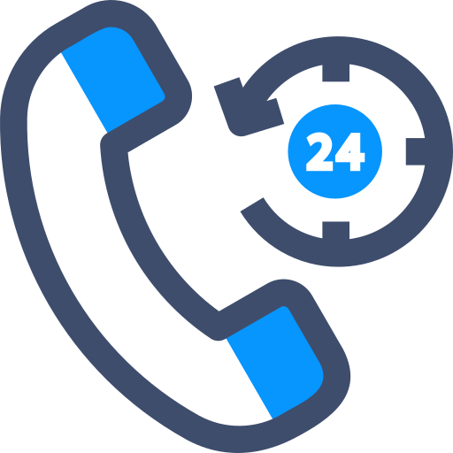 24 시간 지원 SBTS2018 Blue icon