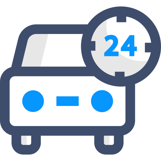 servicio de auto SBTS2018 Blue icono