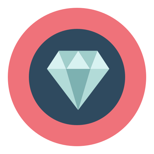 diamante Flatart Icons Flat icona