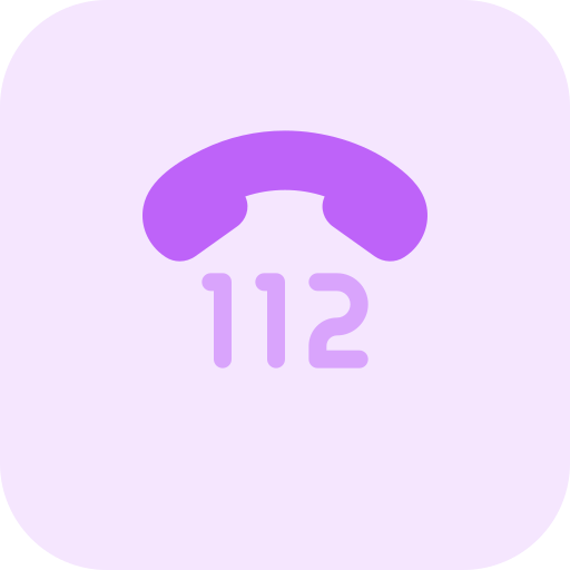 llamada de emergencia Pixel Perfect Tritone icono