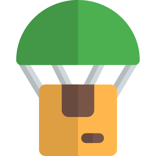 Parachute Pixel Perfect Flat icon