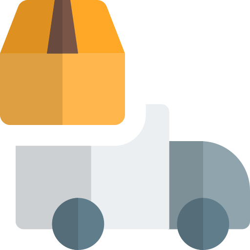Delivery truck Pixel Perfect Flat icon