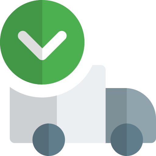 Delivery truck Pixel Perfect Flat icon