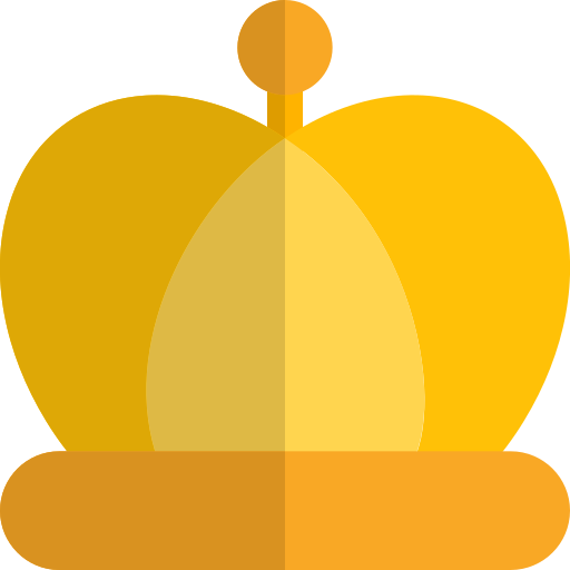 Crown Pixel Perfect Flat icon