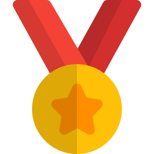 Лента медаль Pixel Perfect Flat иконка