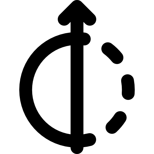 화살 Basic Black Outline icon