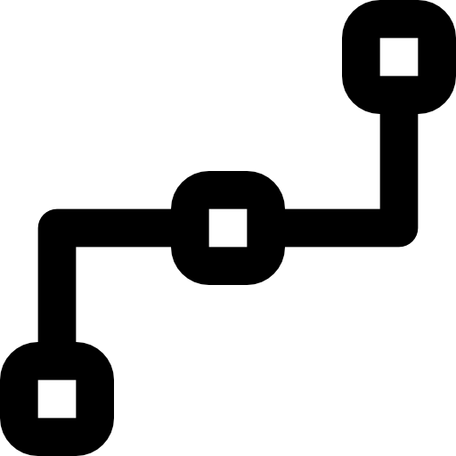 Connection Basic Black Outline icon