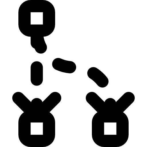 Divide Basic Black Outline icon