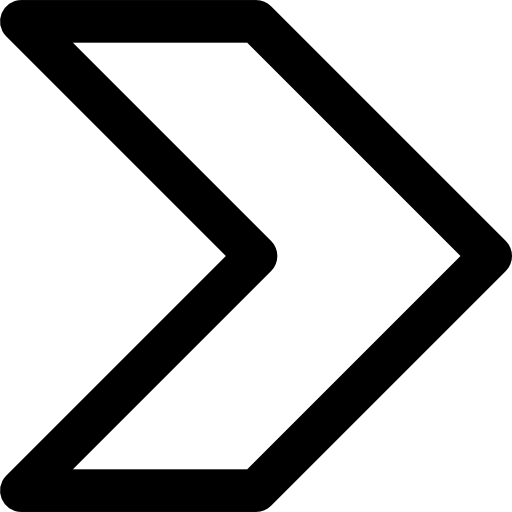 flecha correcta Basic Black Outline icono