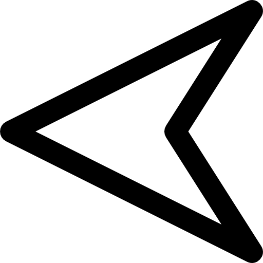 Left arrow Basic Black Outline icon