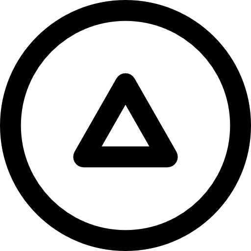 Up arrow Basic Black Outline icon