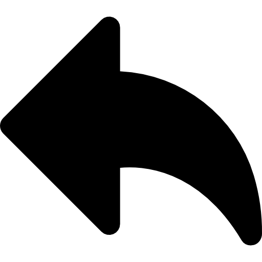 Backward Basic Black Solid icon