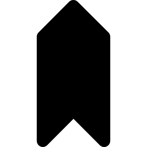 Up arrow Basic Black Solid icon