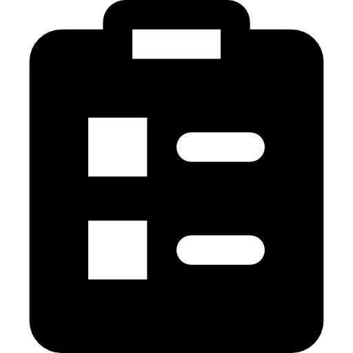 bloc-notes Basic Black Solid Icône