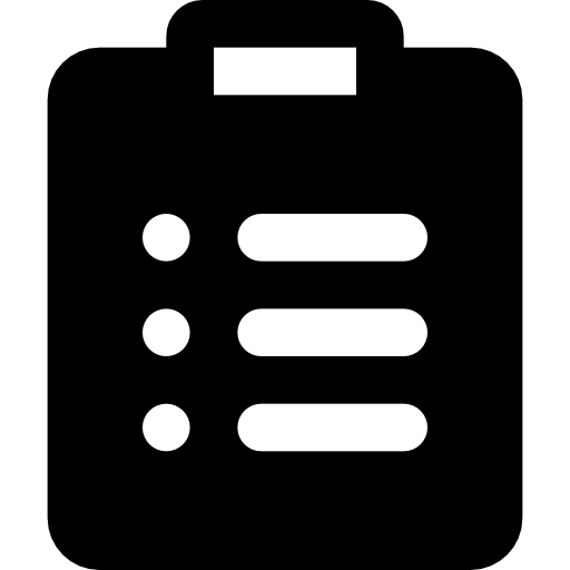 Notepad Basic Black Solid icon
