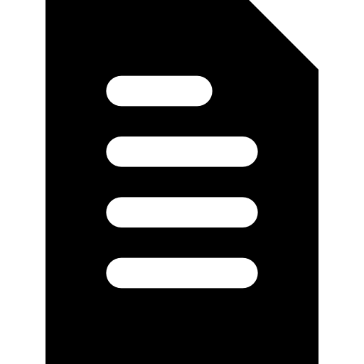 fichier Basic Black Solid Icône