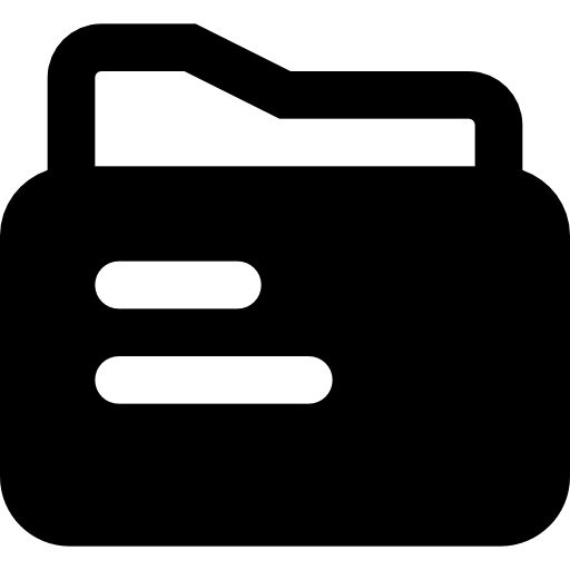 ordner Basic Black Solid icon