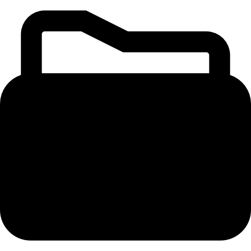 cartella Basic Black Solid icona