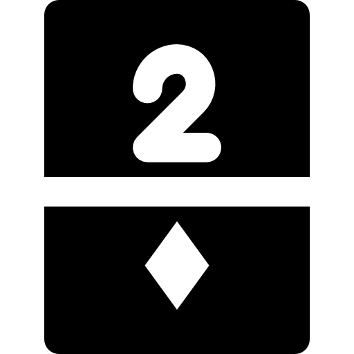 due di quadri Basic Black Solid icona