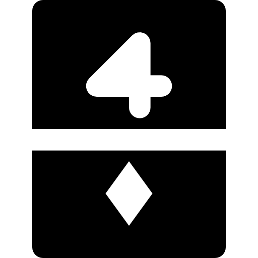 vier diamanten Basic Black Solid icon